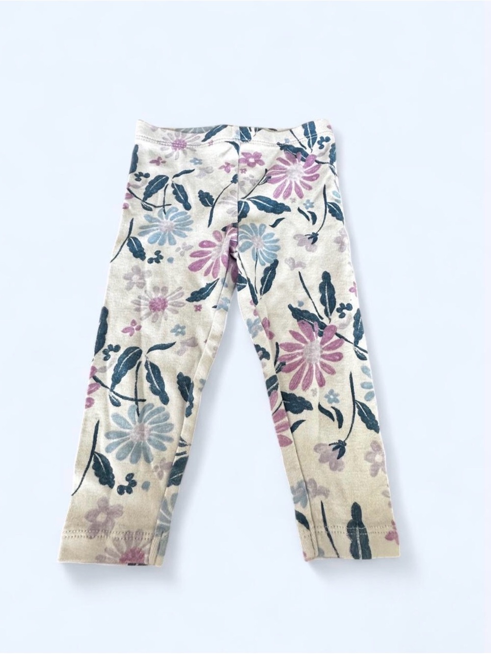 Carter's Lilac Leggings with Pink and Blue Floral Pattern